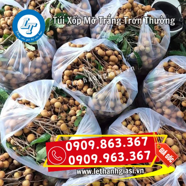 TÚI XỐP MỠ TRẮNG TRƠN THƯỜNG