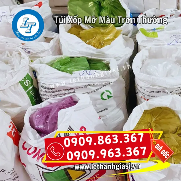 TÚI XỐP MỠ MÀU TRƠN THƯỜNG