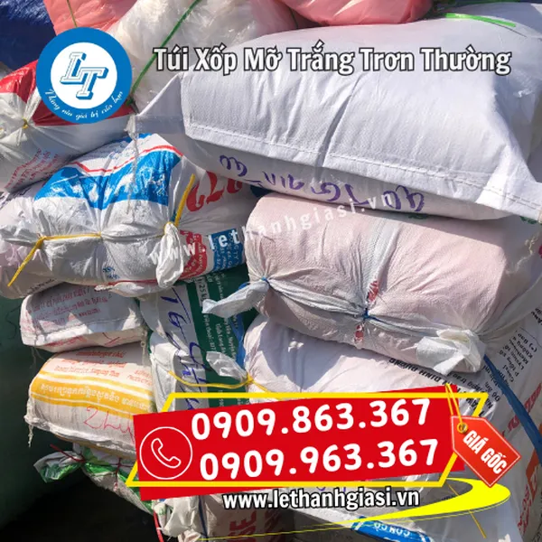 TÚI XỐP MỠ TRẮNG TRƠN THƯỜNG