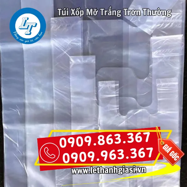 TÚI XỐP MỠ TRẮNG TRƠN THƯỜNG