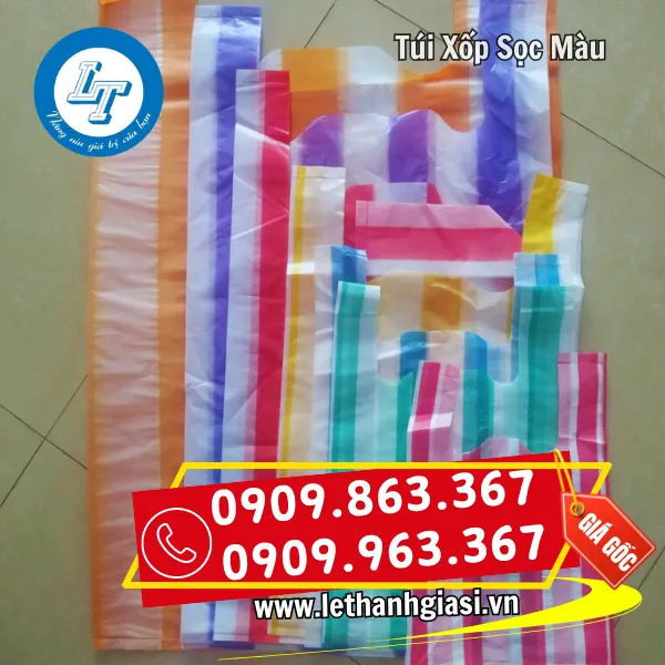TÚI XỐP SỌC MÀU