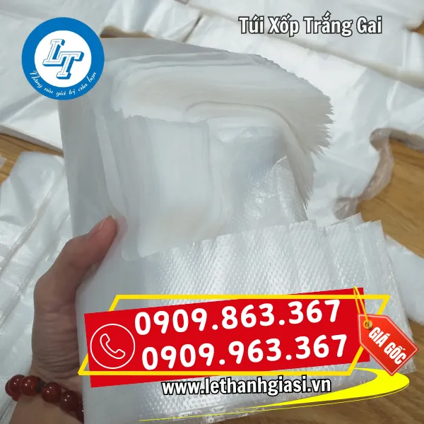 TÚI XỐP TRẮNG GAI