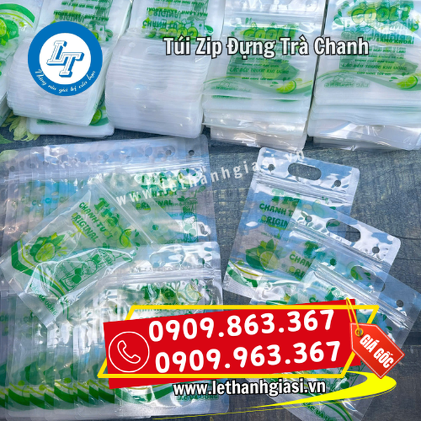 TÚI ZIP ĐỰNG TRÀ CHANH