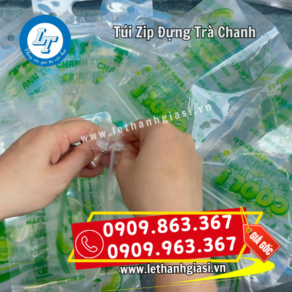 TÚI ZIP ĐỰNG TRÀ CHANH
