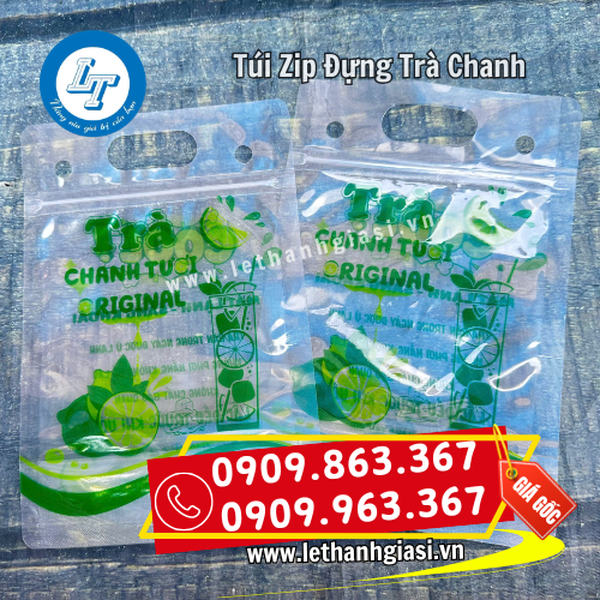 TÚI ZIP ĐỰNG TRÀ CHANH