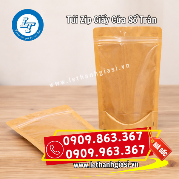 TÚI ZIP GIẤY CỬA SỔ TRÀN
