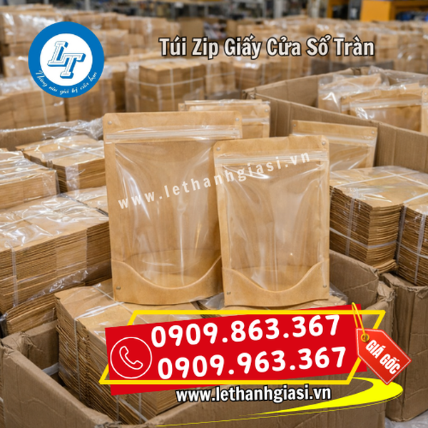 TÚI ZIP GIẤY CỬA SỔ TRÀN