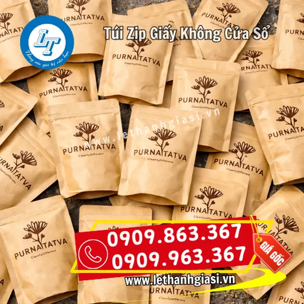 TÚI ZIP GIẤY KHÔNG CỬA SỔ