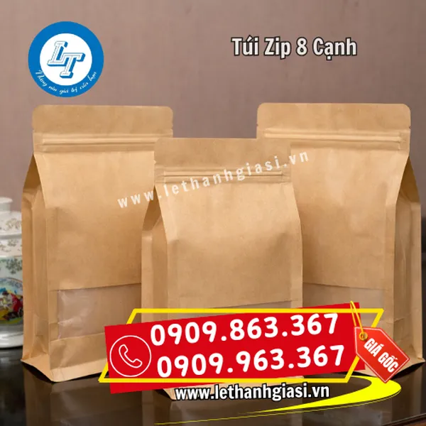 TÚI ZIP 8 CẠNH