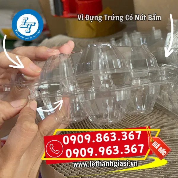 VỈ ĐỰNG TRỨNG CÓ NÚT BẤM