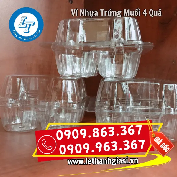 VỈ 4 TRỨNG VỊT MUỐI
