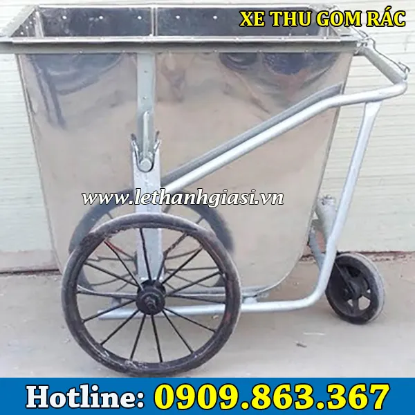 XE THU GOM RÁC BẰNG TÔN 500 LÍT