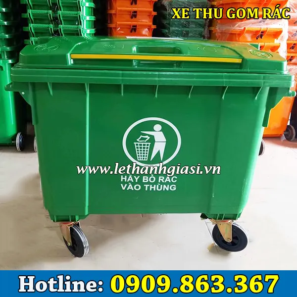 XE THU GOM RÁC ĐẨY TAY