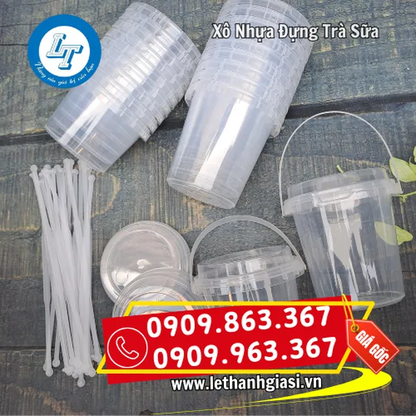 XÔ NHỰA ĐỰNG TRÀ SỮA