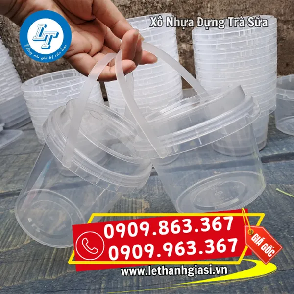 XÔ NHỰA ĐỰNG TRÀ SỮA