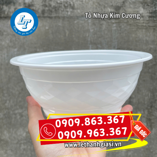 tô nhựa kim cương dùng 1 lần tô nhựa kim cương dùng 1 lần