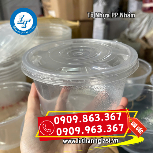 tô nhựa pp nhám có nắp đậy chắc chắn tô nhựa pp nhám có nắp đậy chắc chắn