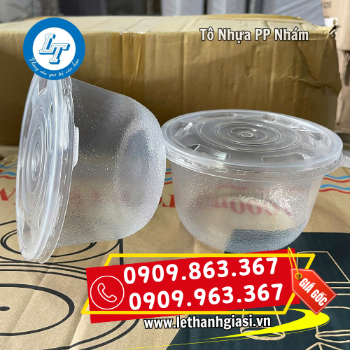 tô nhựa pp nhám dung tích 1000ml tô nhựa pp nhám dung tích 1000ml