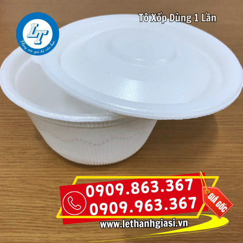 tô xốp có nắp đậy dùng 1 lần tô xốp có nắp đậy dùng 1 lần