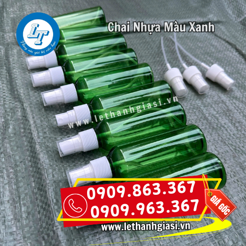 chai nhựa màu xanh đẹp chai nhựa màu xanh đẹp