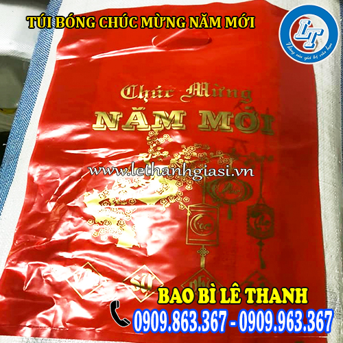 túi bóng chúc mừng năm mới nền đỏ chữ vàng túi bóng chúc mừng năm mới nền đỏ chữ vàng