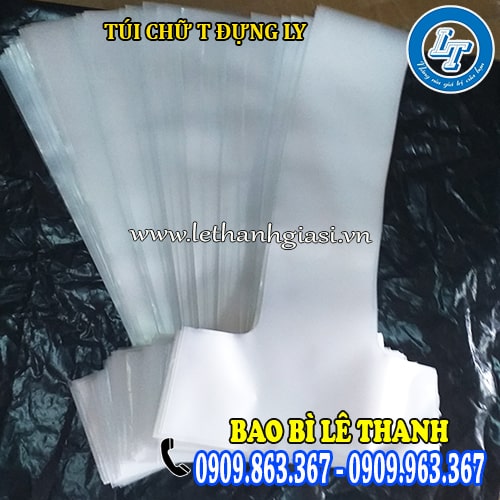 túi chữ t đựng ly chất liệu hdpe đục mờ túi chữ t đựng ly chất liệu hdpe đục mờ