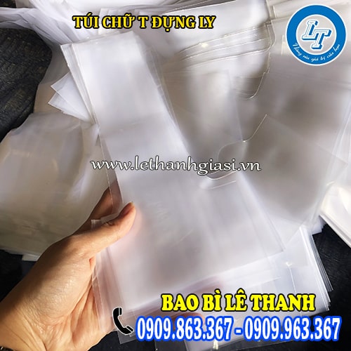 túi chữ t đựng ly chất liệu pe mềm dẻo túi chữ t đựng ly chất liệu pe mềm dẻo