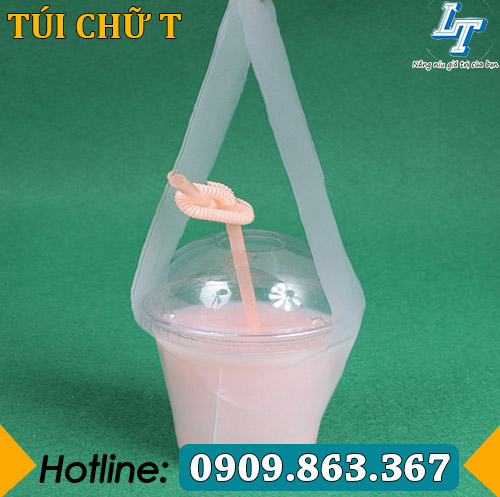 túi chữ t đựng trà sữa cà phê mang đi túi chữ t đựng trà sữa cà phê mang đi