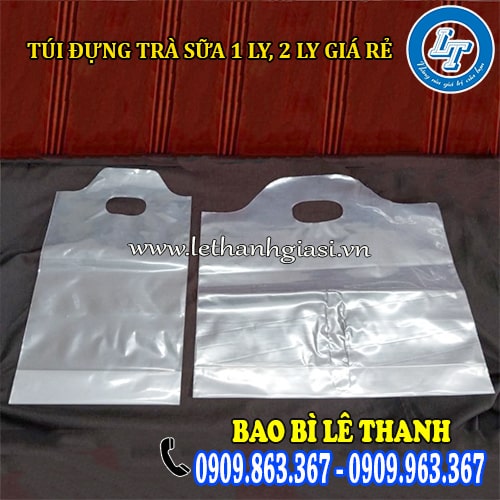 Túi đựng trà sữa 1 ly 2 ly dẻo dai trong suốt Túi đựng trà sữa 1 ly 2 ly dẻo dai trong suốt