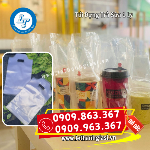 túi đựng trà sữa 1 ly tiện lợi túi đựng trà sữa 1 ly tiện lợi