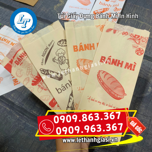 túi giấy đựng bánh mì in hình giá sỉ đủ mẫu túi giấy đựng bánh mì in hình giá sỉ đủ mẫu
