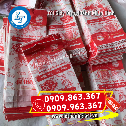 túi giấy đựng bánh mì in hình giá sỉ thiết kế theo yêu cầu túi giấy đựng bánh mì in hình giá sỉ thiết kế theo yêu cầu