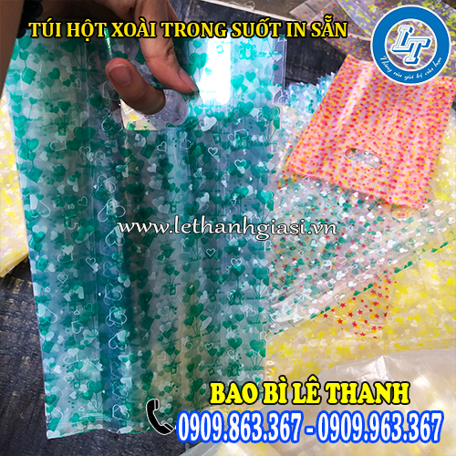 túi hột xoài đựng quà trong suốt in sẵn giá rẻ tận xưởng túi hột xoài đựng quà trong suốt in sẵn giá rẻ tận xưởng