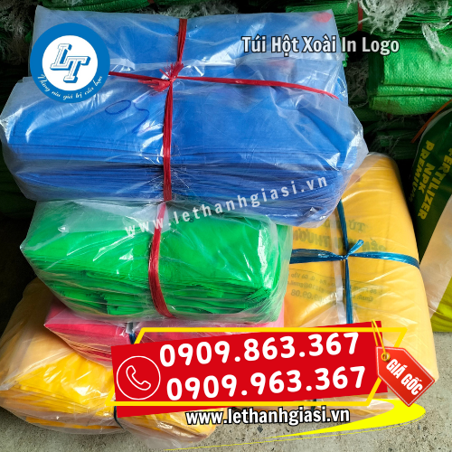 túi hột xoài in logo giá rẻ tại kho túi hột xoài in logo giá rẻ tại kho