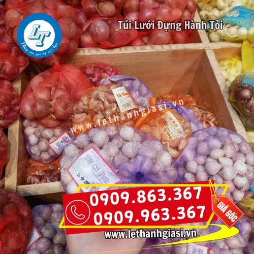 túi lưới đựng hành tỏi tiện dụng túi lưới đựng hành tỏi tiện dụng
