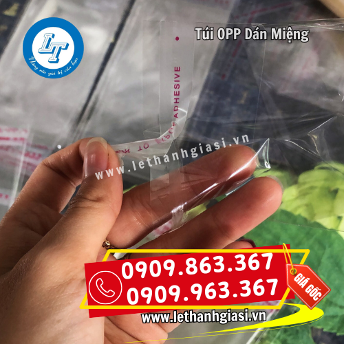 túi opp băng keo dán miệng có keo dán ngay miệng túi opp băng keo dán miệng có keo dán ngay miệng