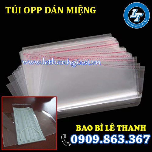 túi opp dán miệng đựng khẩu trang túi opp dán miệng đựng khẩu trang