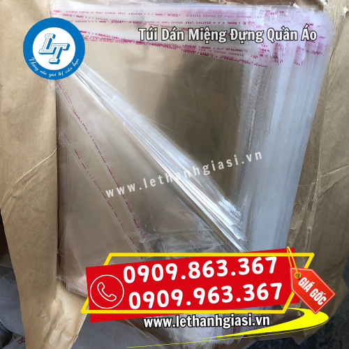 túi opp băng keo dán miệng đựng quần áo túi opp băng keo dán miệng đựng quần áo