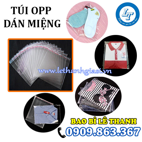 túi opp dán miệng đựng quần áo túi opp dán miệng đựng quần áo