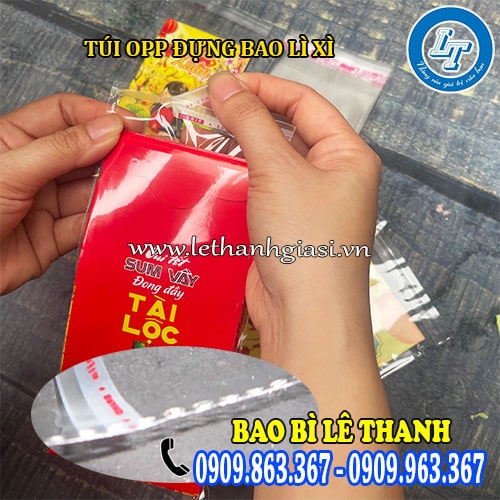 Túi OPP đựng bao lì xì giá gốc xưởng Túi OPP đựng bao lì xì giá gốc xưởng