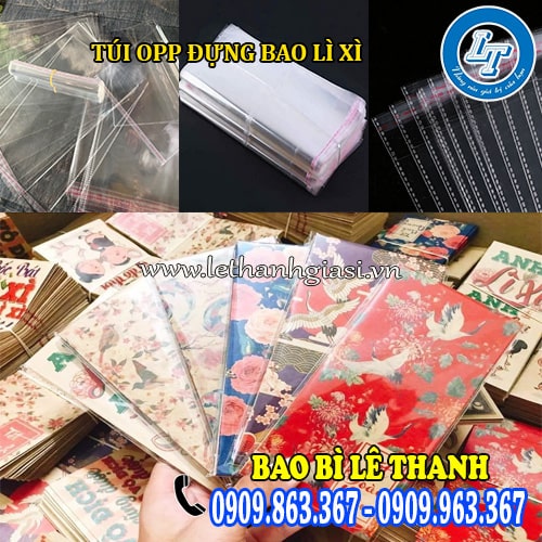 Túi OPP đựng bao lì xì giá rẻ bỏ sỉ Túi OPP đựng bao lì xì giá rẻ bỏ sỉ