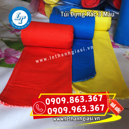 túi rác cuộn 3 màu đẹp mắt túi rác cuộn 3 màu đẹp mắt