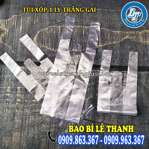 túi xốp 1 ly trắng gai đựng nước mía túi xốp 1 ly trắng gai đựng nước mía