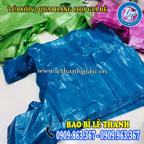 túi xốp 2 quai hàng chợ giá rẻ đủ màu sắc túi xốp 2 quai hàng chợ giá rẻ đủ màu sắc