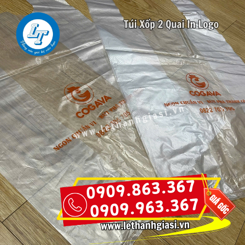túi xốp 2 quai in logo theo yêu cầu túi xốp 2 quai in logo theo yêu cầu
