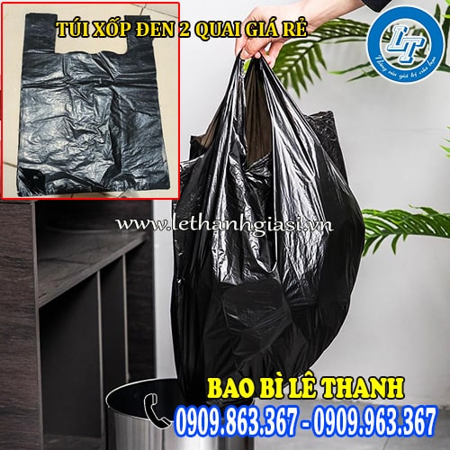túi xốp đen 2 quai giá sỉ rẻ đựng rác túi xốp đen 2 quai giá sỉ rẻ đựng rác