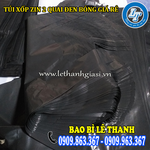 túi xốp zin 2 quai đen bóng thiết kế quai xách túi xốp zin 2 quai đen bóng thiết kế quai xách