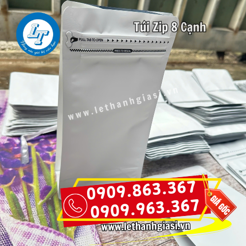 túi zip 8 cạnh đáy đứng tiện lợi túi zip 8 cạnh đáy đứng tiện lợi