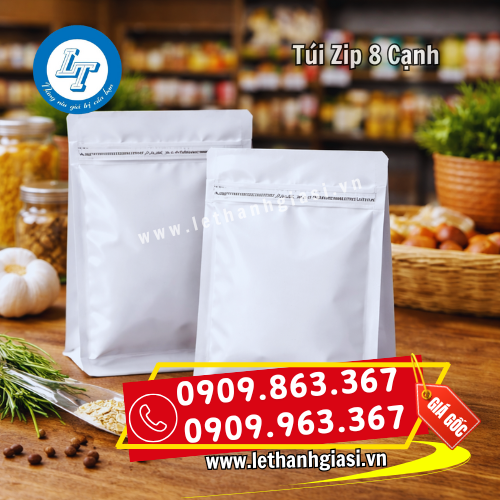 túi zip 8 cạnh đựng thực phẩm bảo quản tốt túi zip 8 cạnh đựng thực phẩm bảo quản tốt