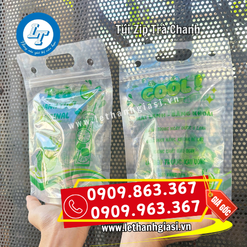 túi zip đựng trà chanh in logo thương hiệu túi zip đựng trà chanh in logo thương hiệu